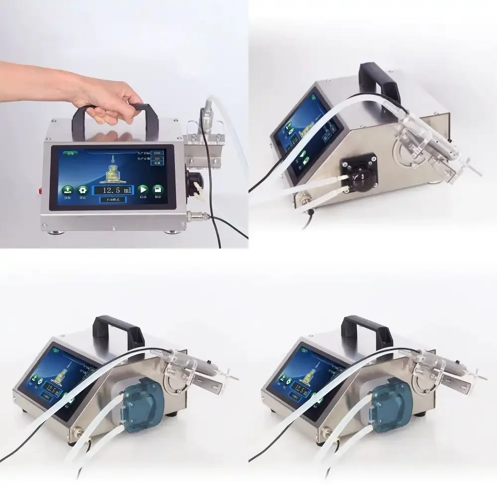 Vinica Handheld Small Bottle Liquid Filling Machine Essential Oil Perfume Peristaltic Pump Laboratory Machine