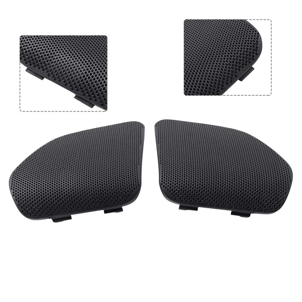 2 PCS Motorbike ABS Front Speaker Guard Cover Protector For Honda Goldwing GL1800/A 2001-2005 Black