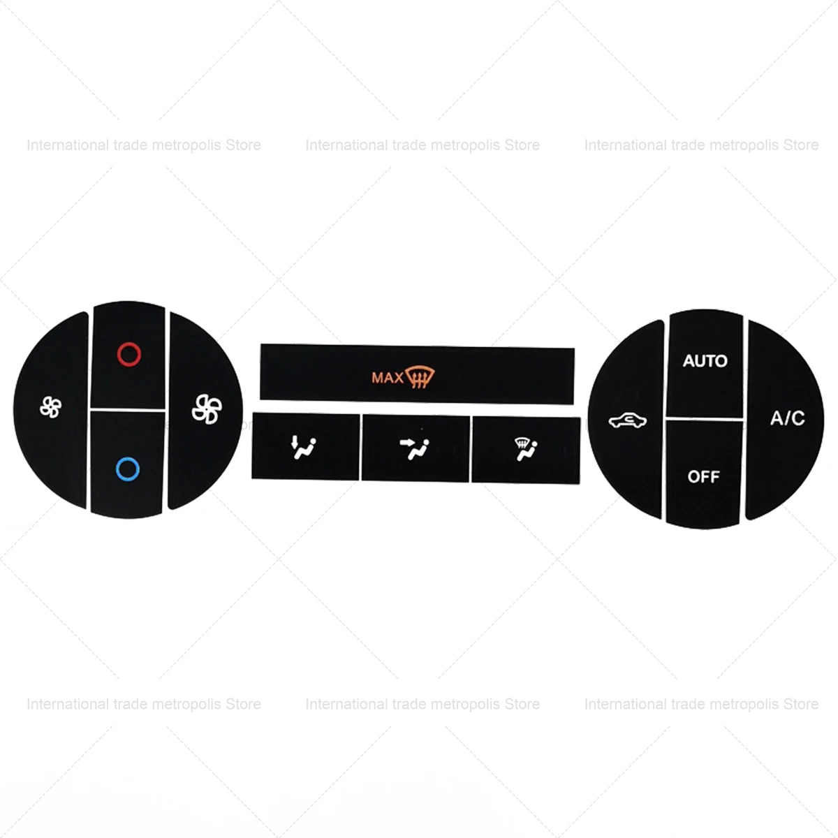 For Mondeo 04-08 Sticker Suitable For Ford Mondeo 2004-2008 Repair Worn Button Rotary AC Switch Button Repair Sticker