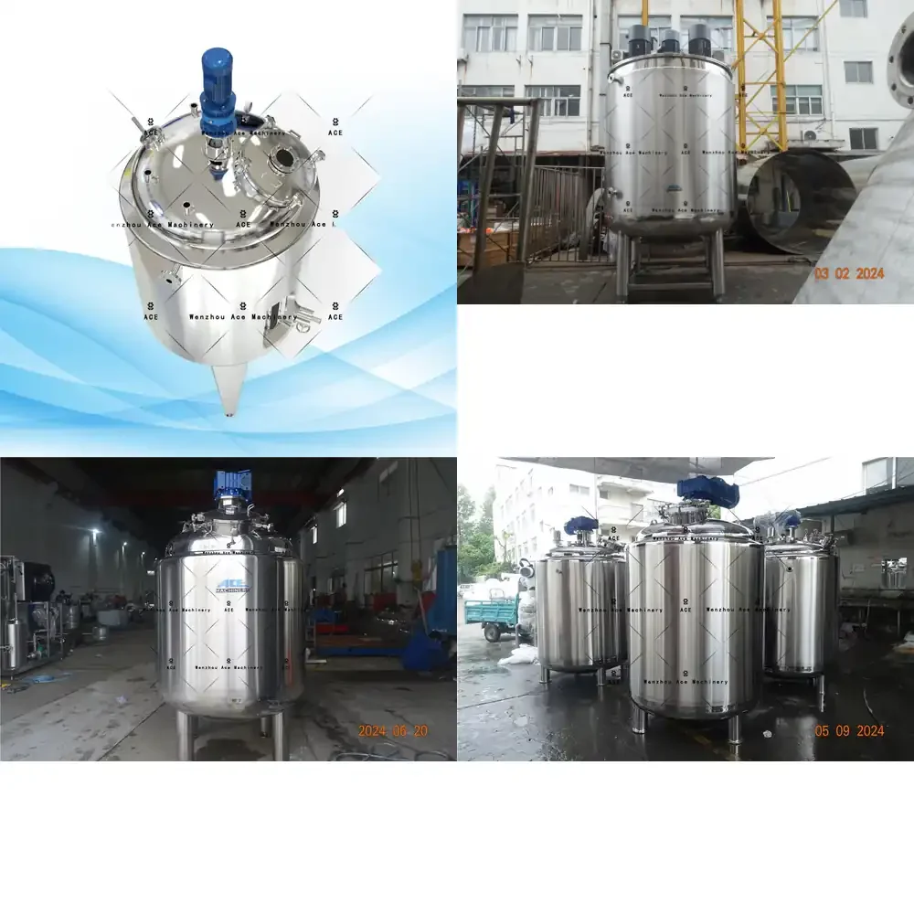 Pvac Glue Reactor Reaction Kettle Pur Hot Melt Adhesive Machine for Wood Grease Making Machine Stainless Steel Mixing Tank