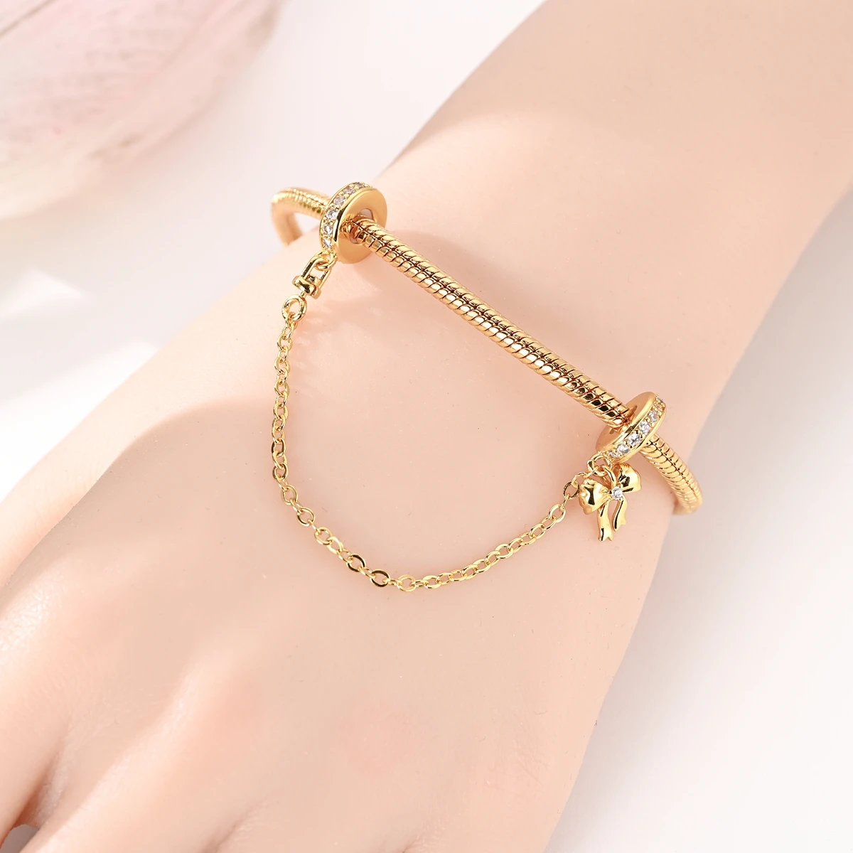 الأصلي 925 الفضة الذهب سحر الخرز صالح سوار DIY الفيل الكلب القلب قلادة للمرأة مجوهرات