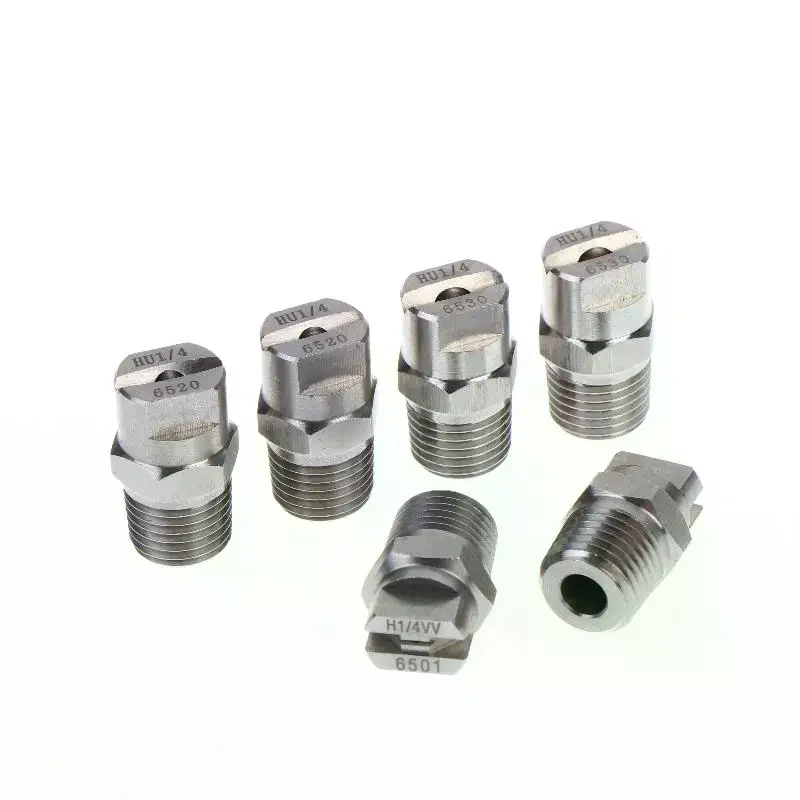 2pcs Bspt High Pressure Flat Fan Nozzle 65 Degree Hvv Water Spray Nozzle for Cleaning High Quality