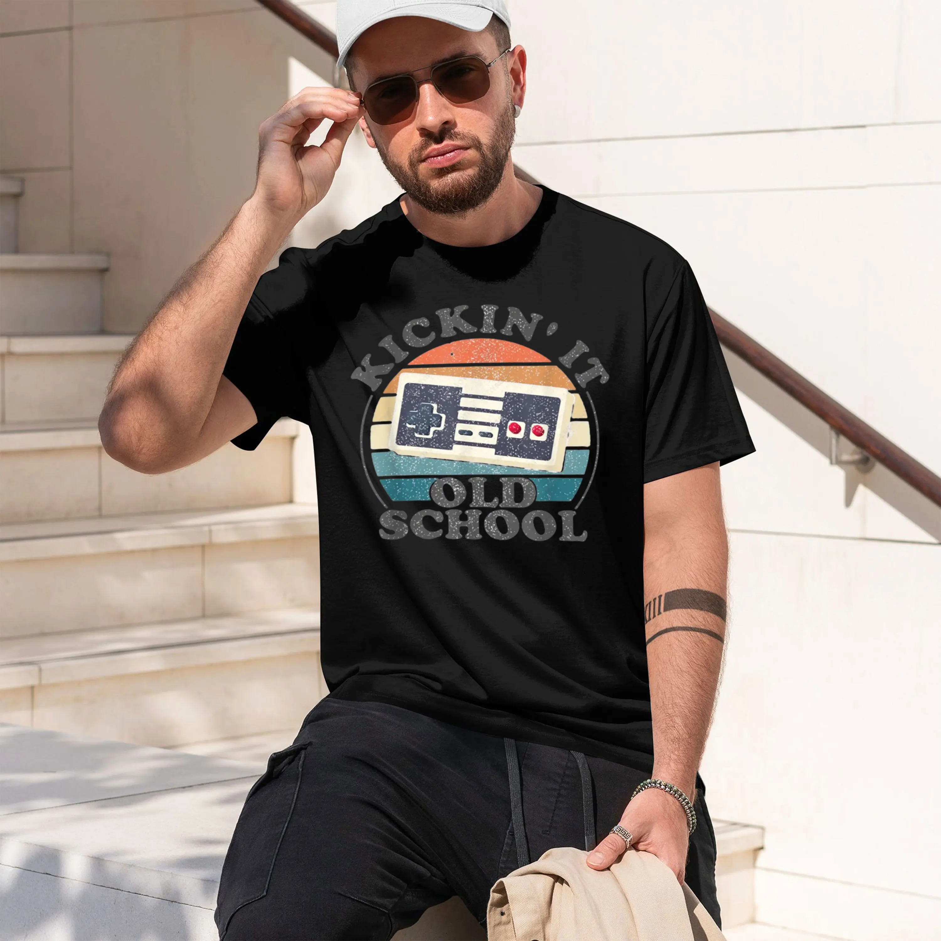 80s 90s Video Game Retro Vintage Cl Arcade T-Shirt Streetwear Men Clothing Vintage T Shirt Hombre Aesthet 2026 New Model Short-s