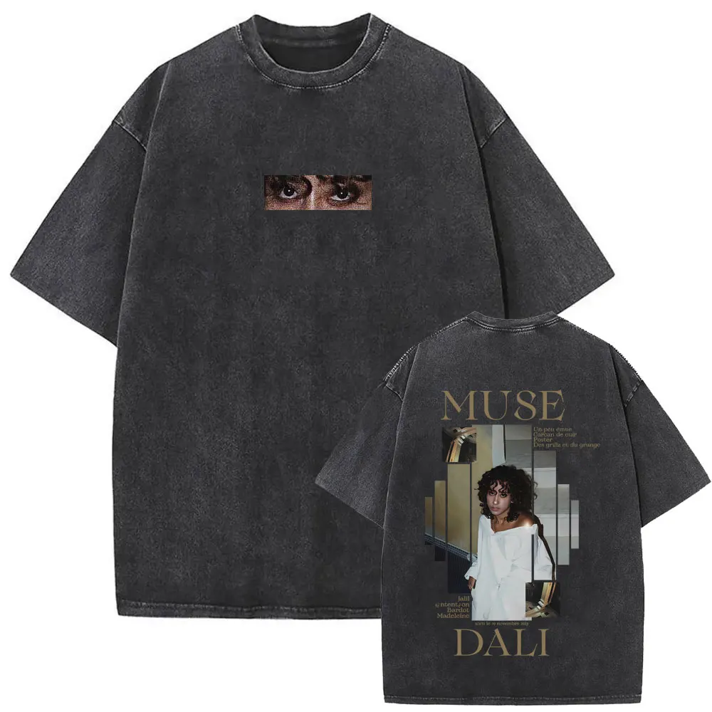 

Rapper Dali Muse Album Wasehd Vintage T-shirt Summer Men Women Hip Hop Fashion Pop Music T Shirts Unisex Oversized Tshirt Tops