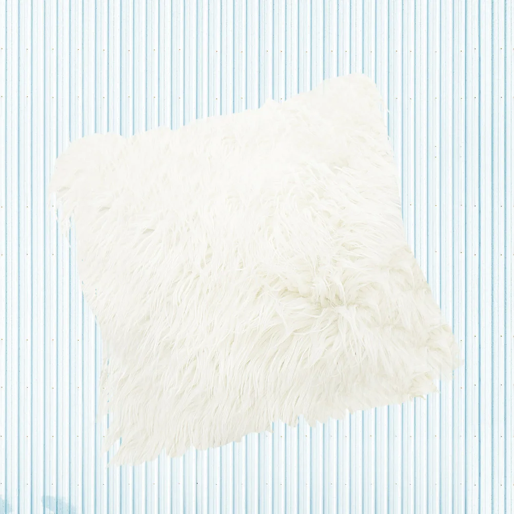 

Wool Cushion Cover Faux Cushions White Pillow Covers Throw Rectangle