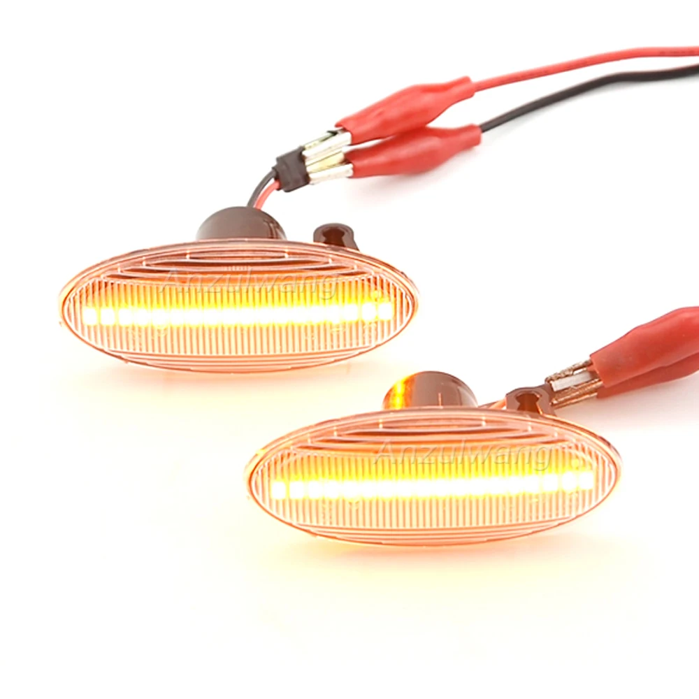 For SMART FORFOUR Renault KOLEOS Nissan X-Trail QASHQAI NP300 Dynamic LED Marker Turn Signal Lights lamp