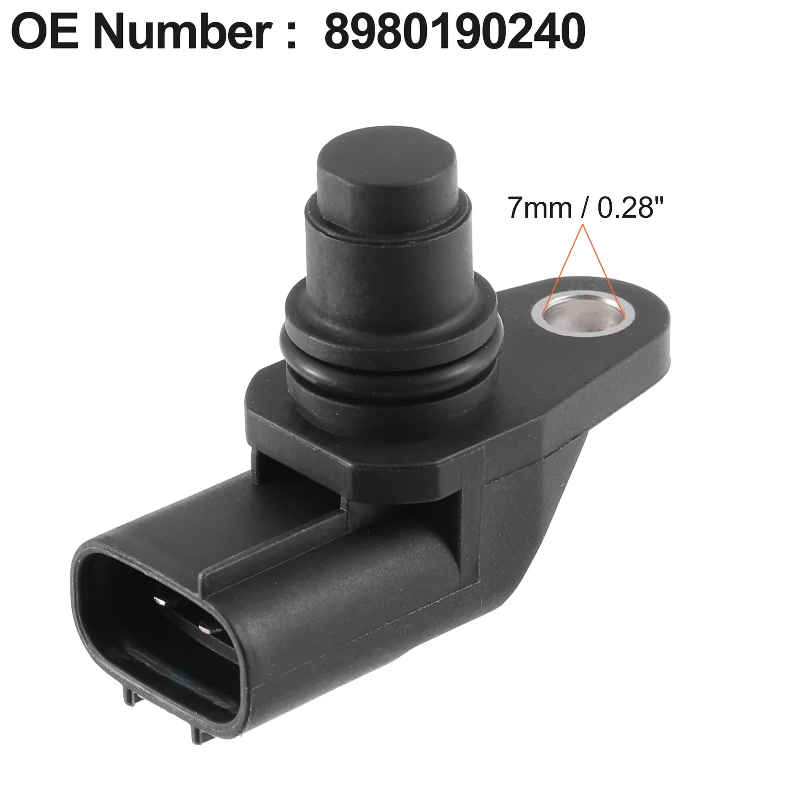 1pcs 8980190240 Auto Car Engine Camshaft Position Sensor for Isuzu 4HK1 Black FREE SHIPPING!!!