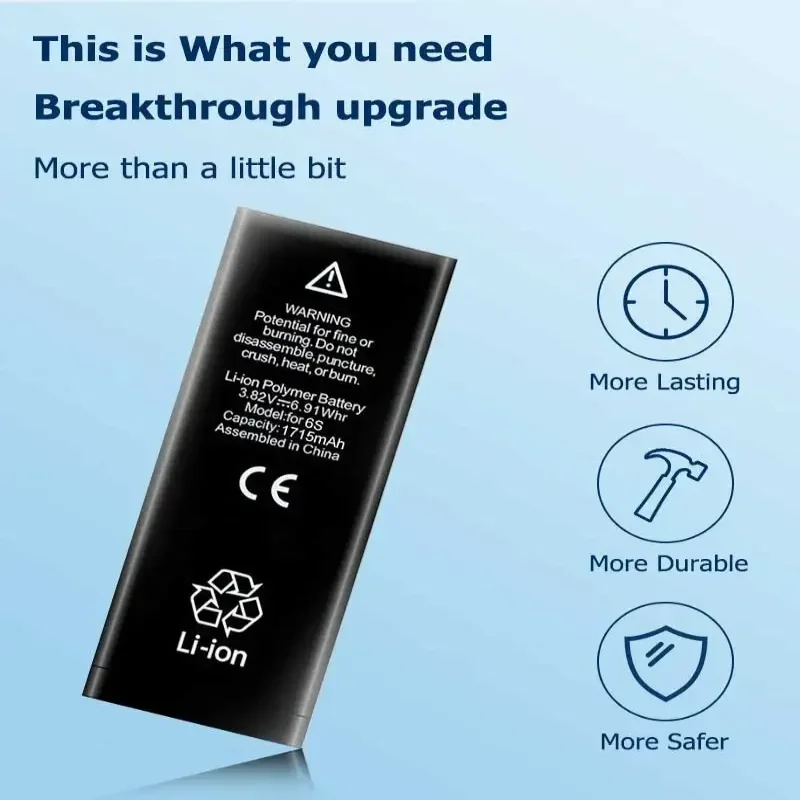 High-Capacity Mobile Phone Battery for IPhone 14 Pro Max 11 Pro 12 13 Mini Pro Max Replacement Lithium Polymer Bateria + Tools image 2