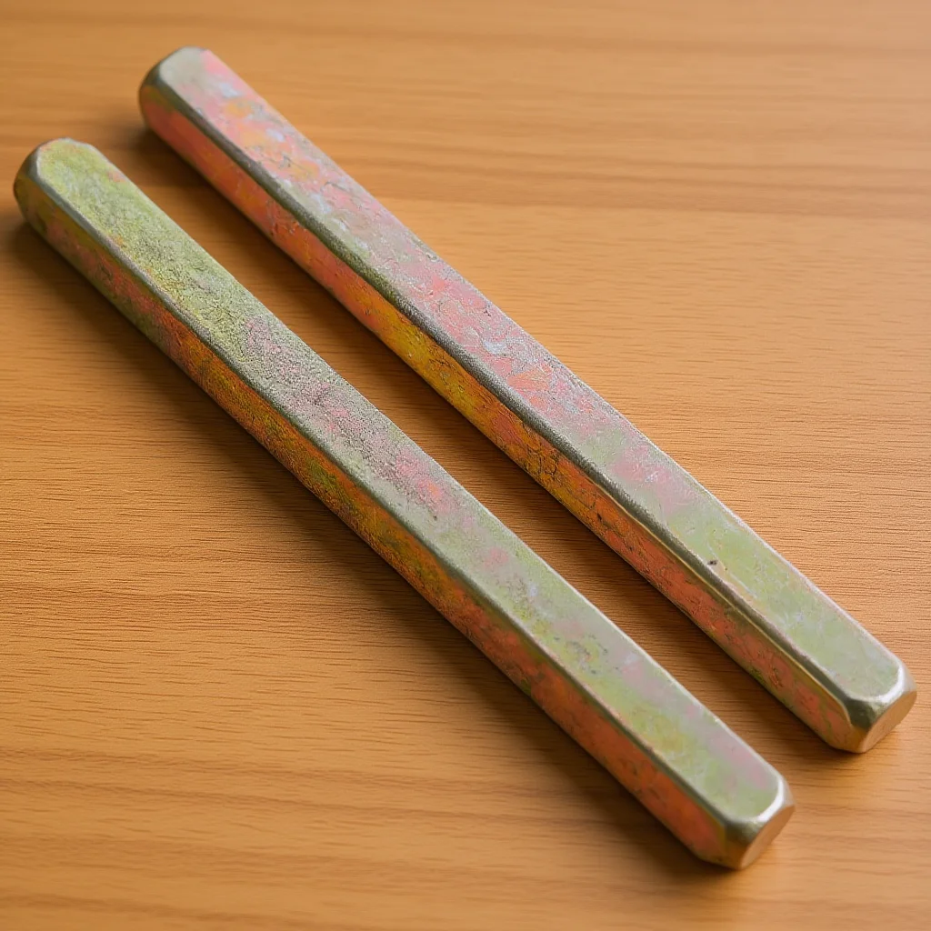 2Pcs Replacement Door Spindle Bar Iron Plated Chamfered End Easy Install Spindle for Style Door Lock Parts