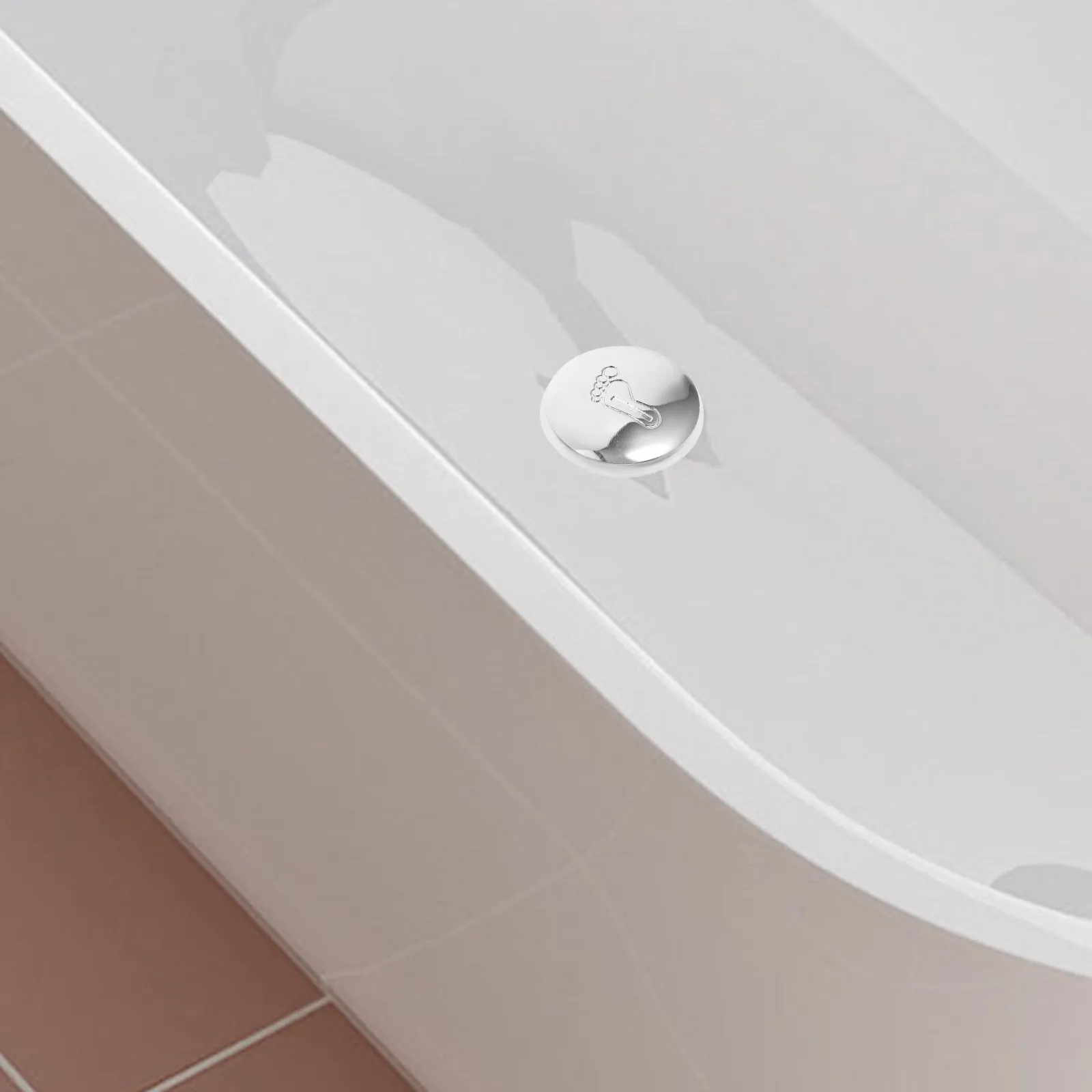 

Flat Profile Bathtub Drain Plug Stainless Steel Rubber Seal Hair Catcher for Tub Shower Sink Bathroom Overflow Drain Stopper