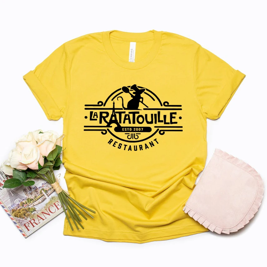 Remy Ratatouille T-shirt Mouse Chef Tee Anyone Can Cook Epcot Food and Wine Shirt Vintage Ratatouille Tshirt Unisex Harajuku Top