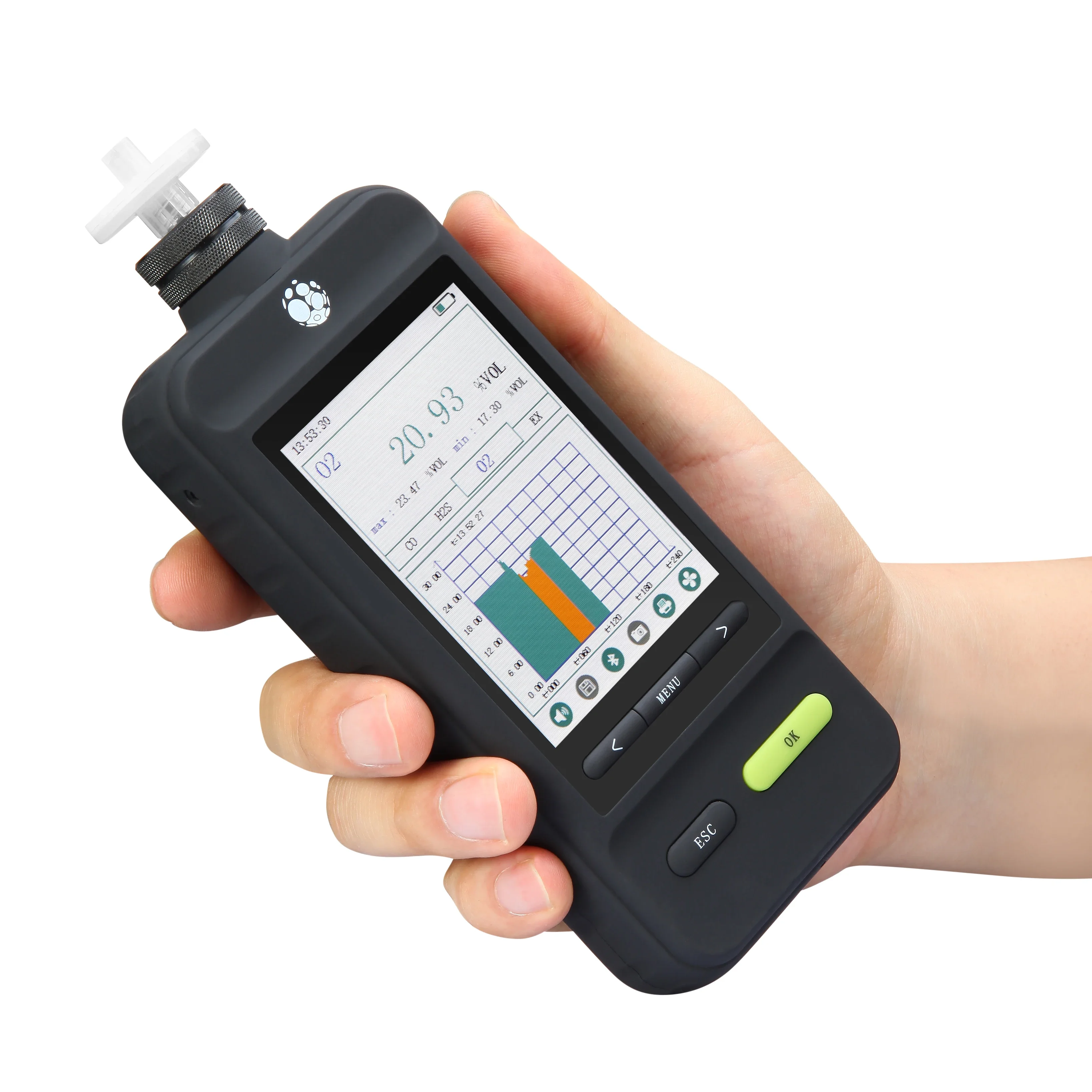 Wireless Bluetooth Handheld VOC Monitor With Parts Per Billion Measurement 1ppb-10000ppm