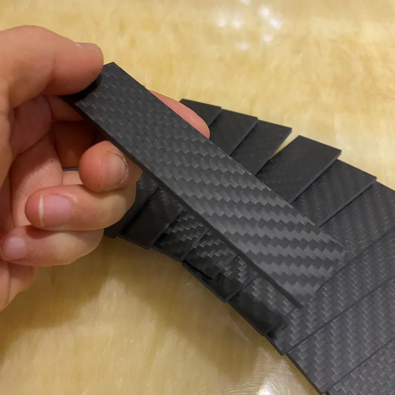 100x25mm Full 3K Carbon Fiber Plate Sheet High Strength Carbon Board Panel Thickness 2.5mm Matte Twill Weave