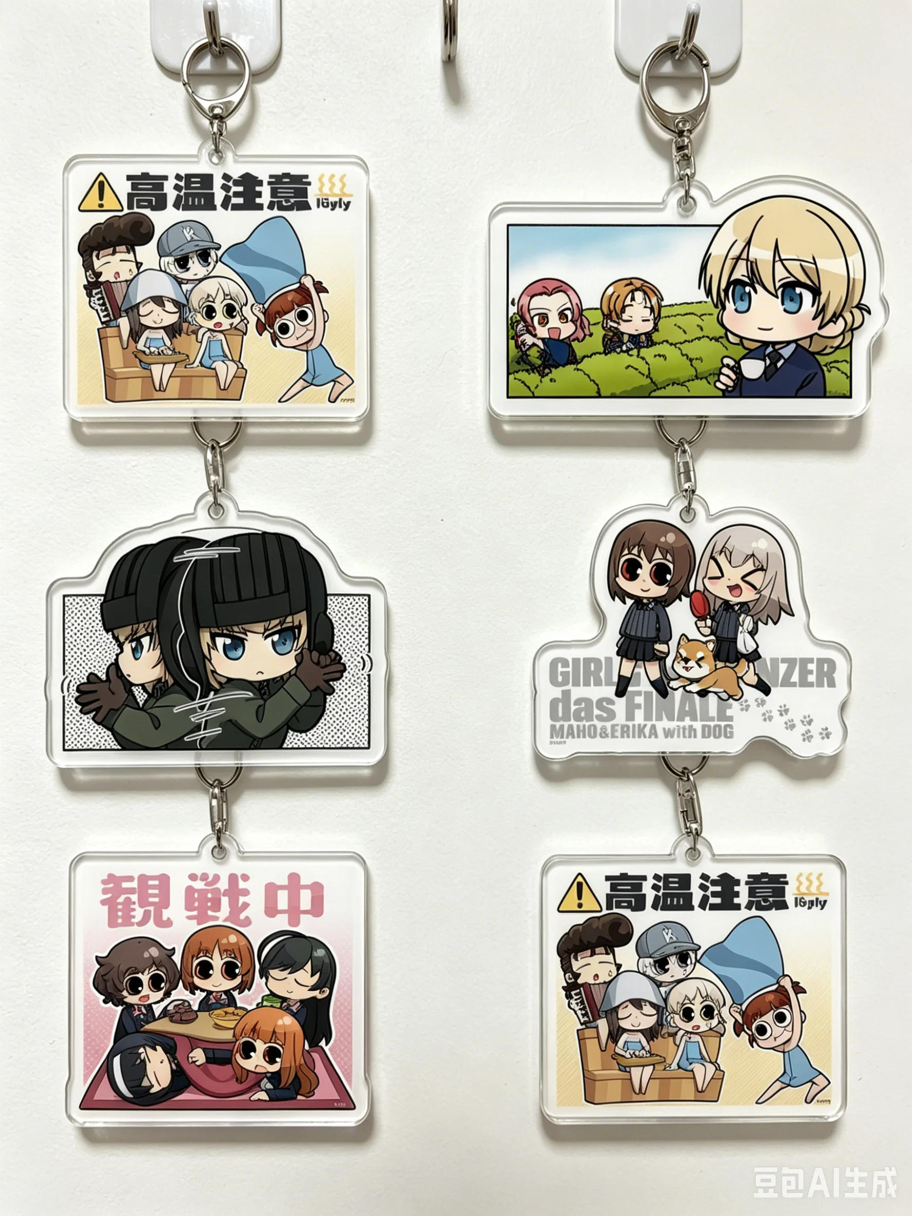 Изысканный-товар-интересный-популярный-брелок-фигурка-из-аниме-girls-und-panzer-акриловый-брелок-для-ключей-от-машины-украшение-для-сумки-подарок
