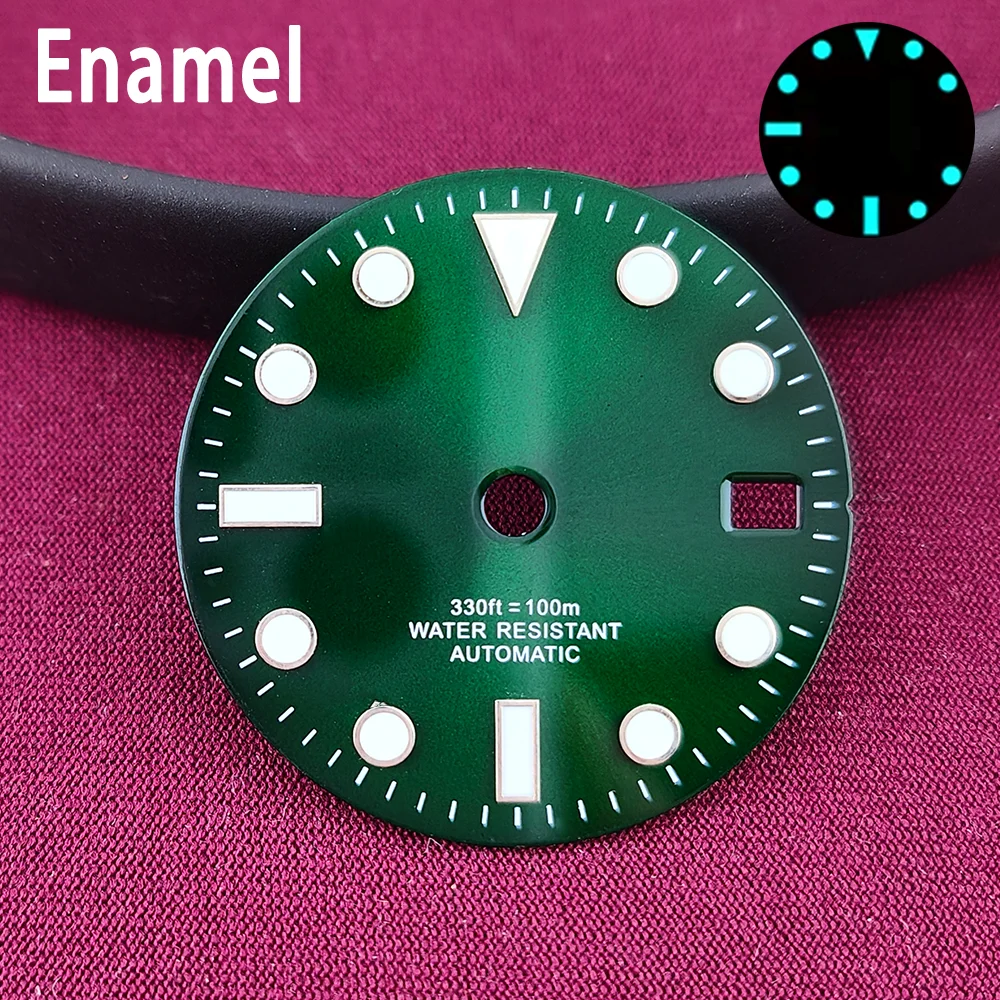 28.5mm NH35 Dial SUB Dial NH35 Diver Dial BGW9 Luminous NH35 Face NH34 Dial NH35 Hand Calendar Dial GMT Dial Accessories - view 2