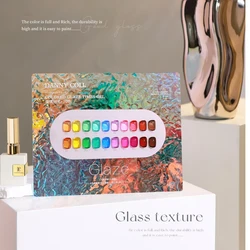 Translucent Glaze Colors Gel Nail Polish Set Varnish Lacquer Jelly Clear Gel Nail Art Gemstone LED&UV Syrup Gel Polish Kit 15ml