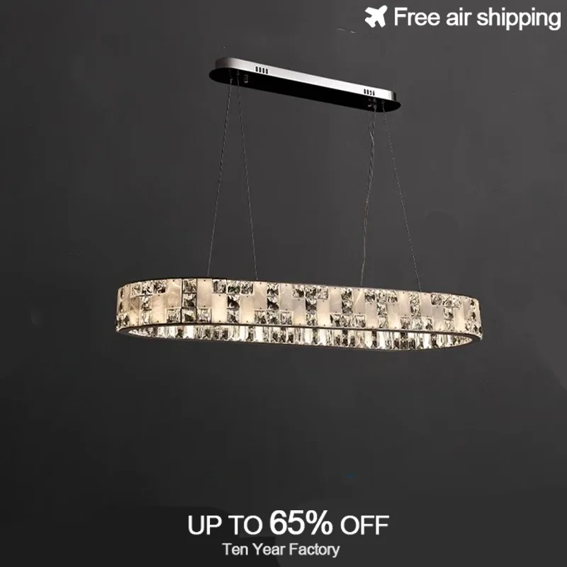 

Modern luxury living room art deco black chandelier with acrylic and crystals decorative hanging ceiling light fixture