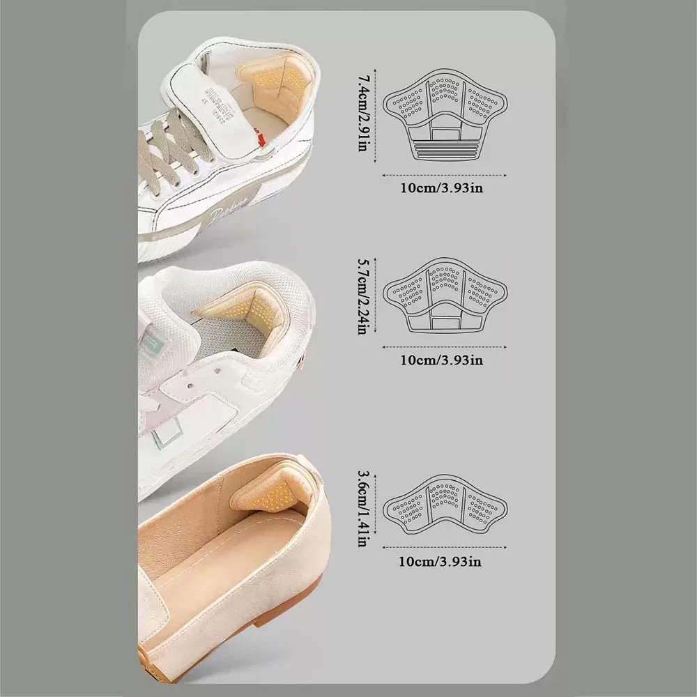 5 Pairs/10 Pcs Heel Insoles Stickers Heel Protectors Shose Adjust Heel Insoles Stickers Cushion Inserts Self-adhesive Non-slip