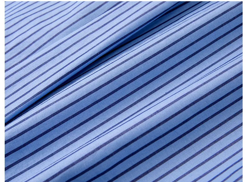 VIMLY Women's Blue Striped Shirt 2026 Spring New Irregular Placket Turn-Down Collar Long Sleeve Top Casual Commute Shirt A3711