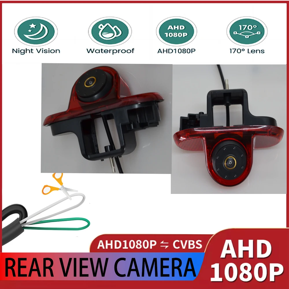 Caméra de recul AHD 1080P étanche pour Renault Trafic, Opel Combo, Vauxhall Vivaro, caméra de stationnement arrière