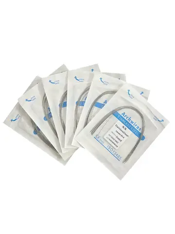 10pcs/Pack AG Dental Orthodontic Arch Wires Stainless Steel Round / Rectangular Oval Form Ortho Arch Wire Dentist Tool