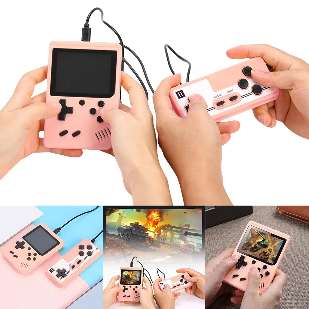 Retro Handheld Video Game Console  Built-in 500 Game Nostalgic Games Console 3.5inch TFT Screen1020mAh Support TV for Kid Gift