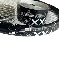1 Roll 500cm Tennis Racket Paddle Head Protection Tape Sticker For Beach Pickleball Racket Sport Part PU Reduce Friction Sticker