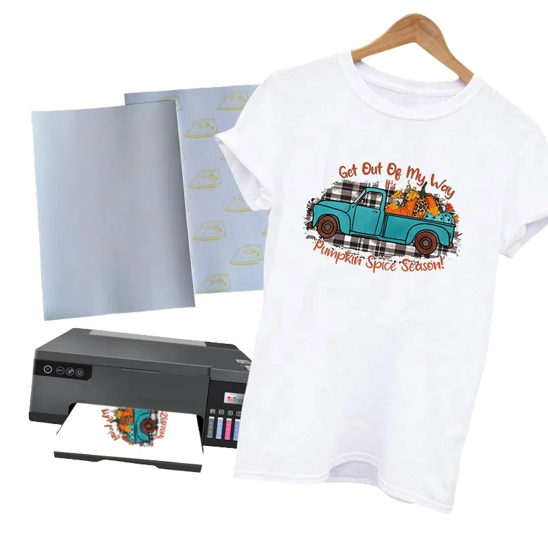 A4 Iron On T-Shirt Transfer Paper For Inkjet Printer Heat Transfer Printing Paper For Light Color Fabric Thermal Transfer Paper