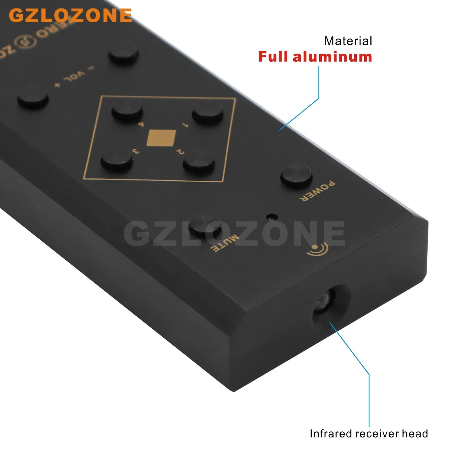 ZEROZONE R1 HI-END Full-aluminum Amplifier Universal remote control Volume selection infrared remote control