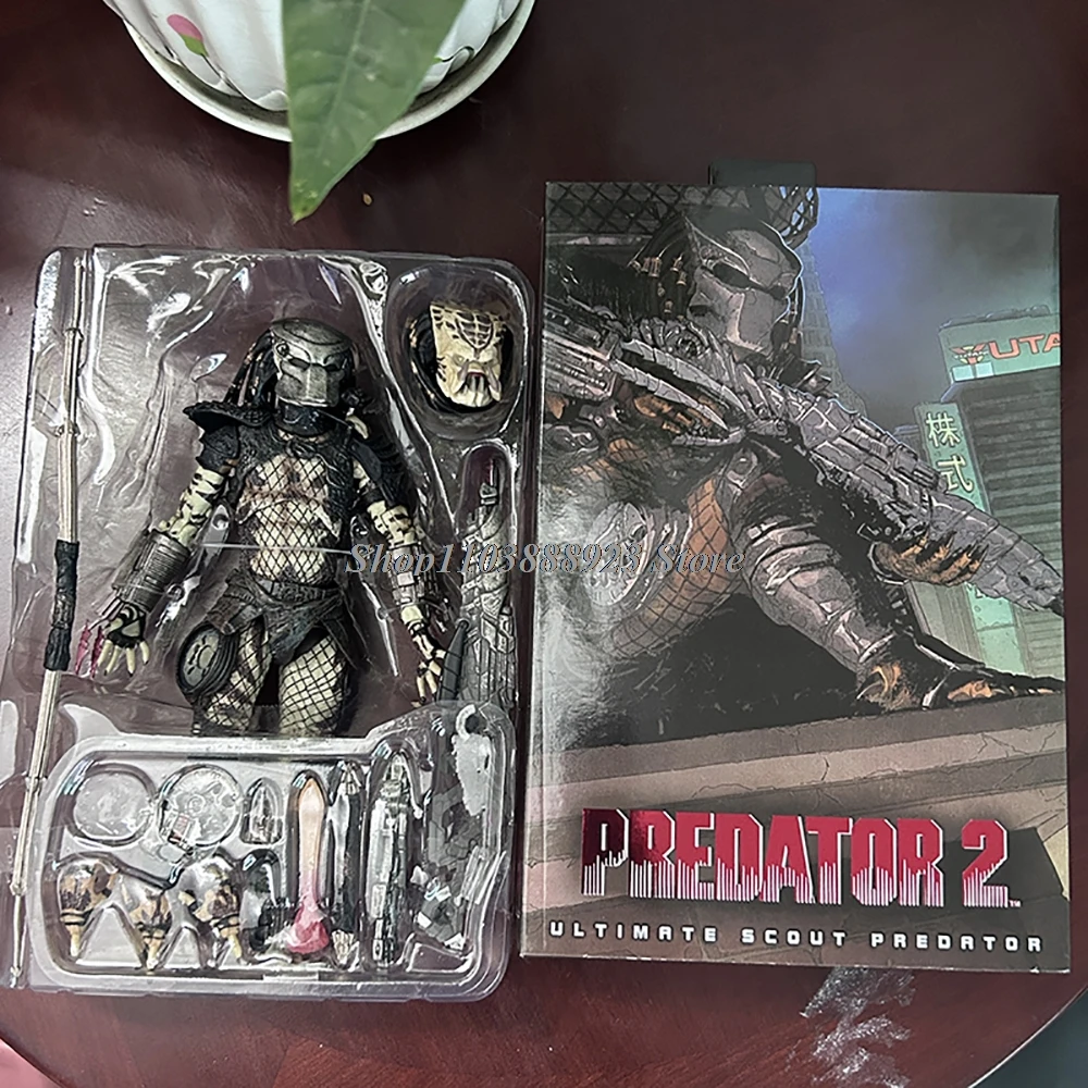 NECA المفترس الشكل في نهاية المطاف شامان كبار السن المدرعة المفقودة المحارب الغابة هنتر ثعبان الرؤية المفترس الغريبة نموذج لجسم لعبة الهدايا