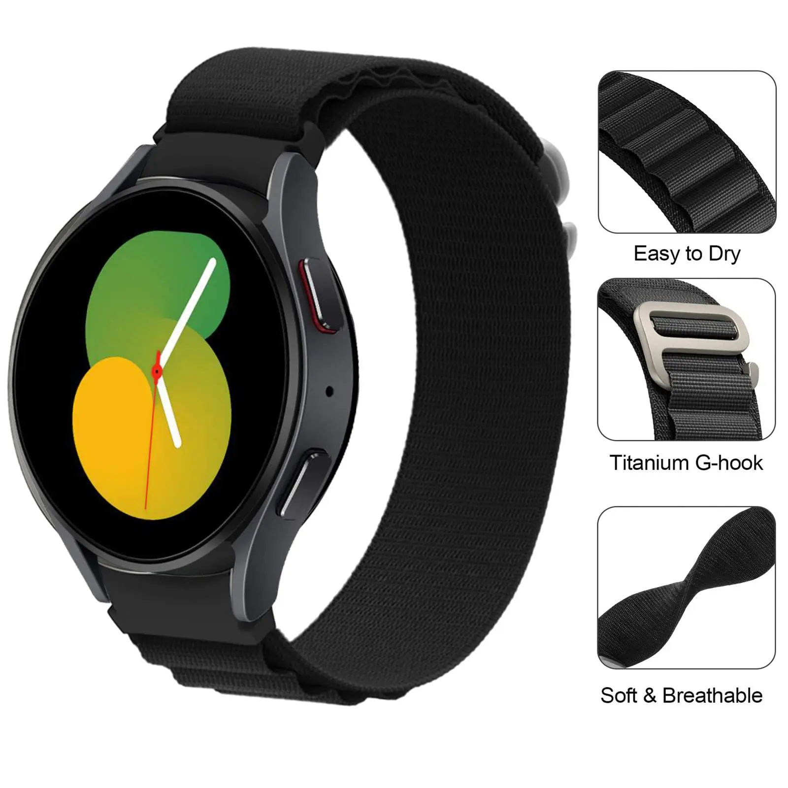 Correa Alpine Loop para Samsung Galaxy Watch 7, 6, 5, 4, 44mm, 40mm, FE, 5 Pro, 45mm, pulsera Galaxy 4, 6 Classic, 42mm, 46mm, 43mm, 47mm