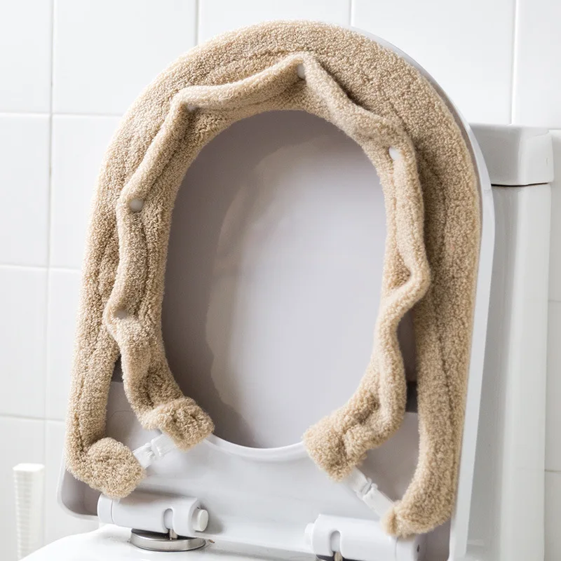 Japanese-style Thickened Universal Toilet Seat Cushion, Square Warm Toilet Cover, Toilet Ring Seat Cushion, Winter Version