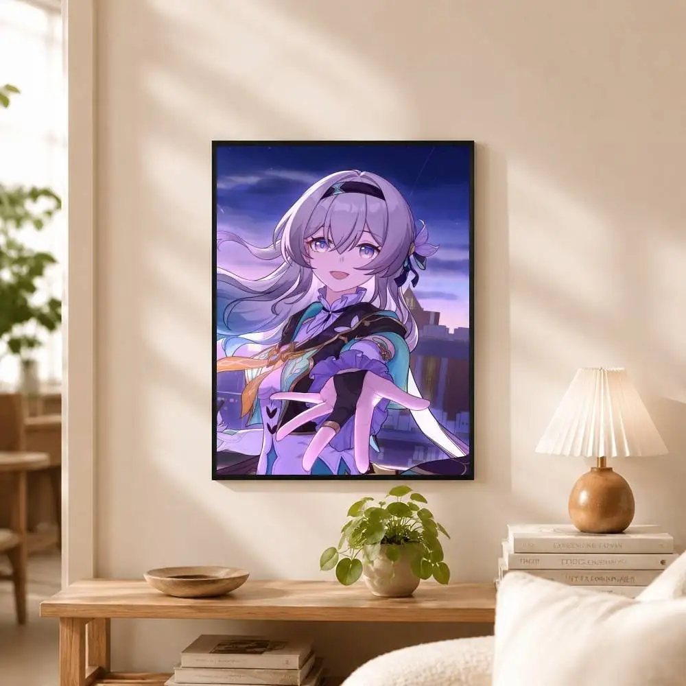 H-Honkai Star Rail Firefly  Poster High Quality Dorm Living Room Aesthetic Wall Decoration Painting Stickers Gift