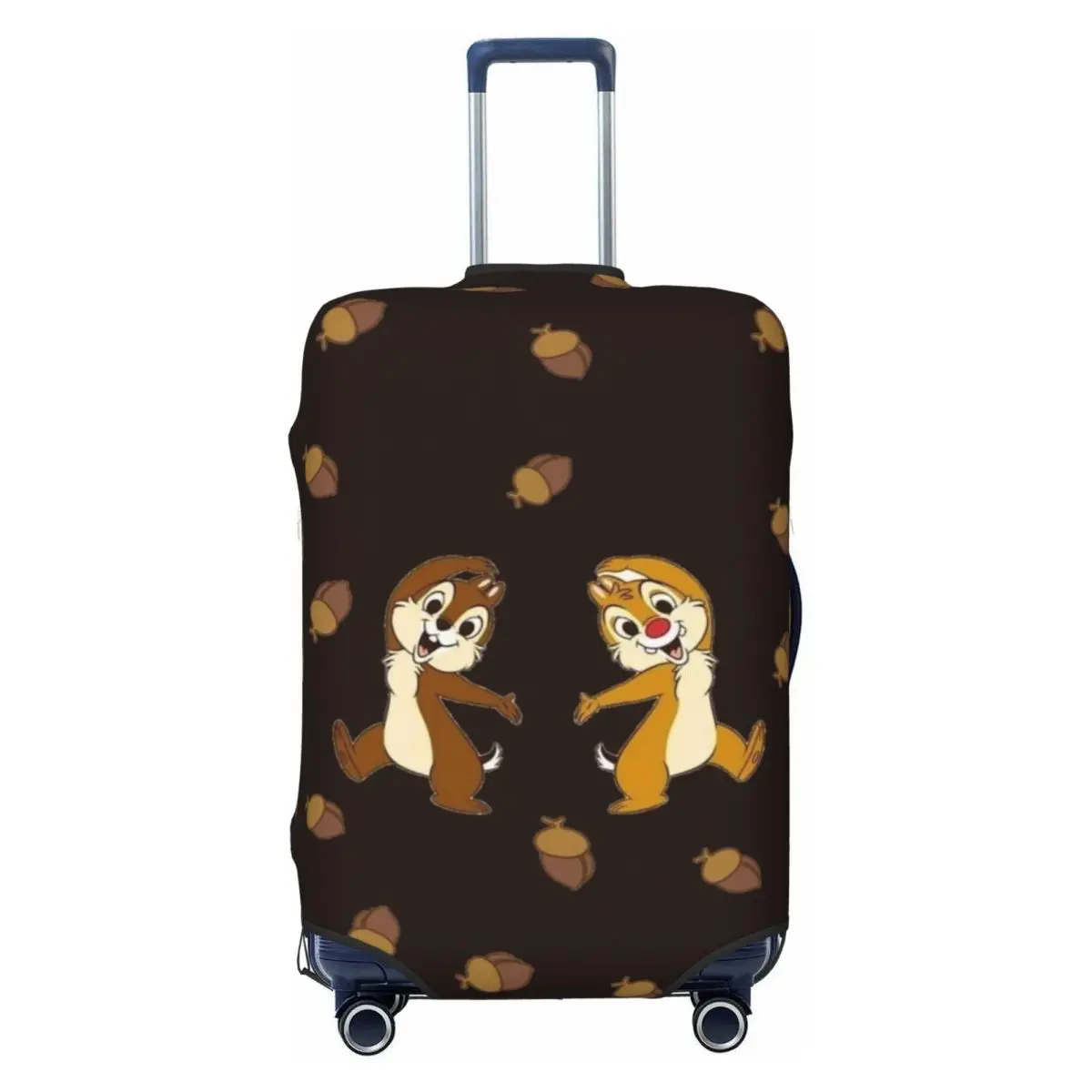 

Custom Funny Cartoon Chip And Dale Luggage Cover Elastic Travel Suitcase Protective Covers Fits 18-32 Inch