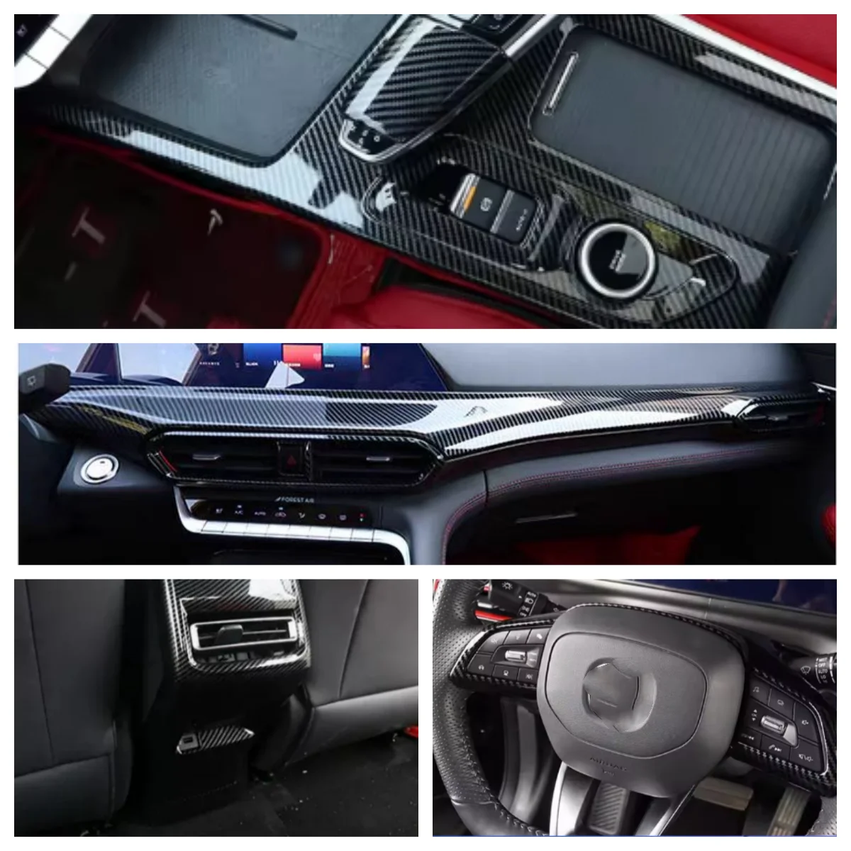 

For Changan UNIT UnIT-T 2021-2024 accessory Decorative stickers for steering wheel/shift/center control/rear outlet