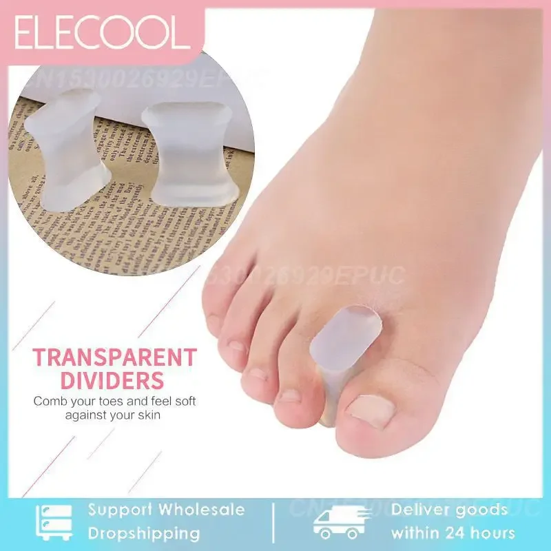 Silicone Gel Orthotics Bunion Separators Toe Stretchers Reusable Toe Separator Thumb Valgus Corrector Foot pedicure TSLM1