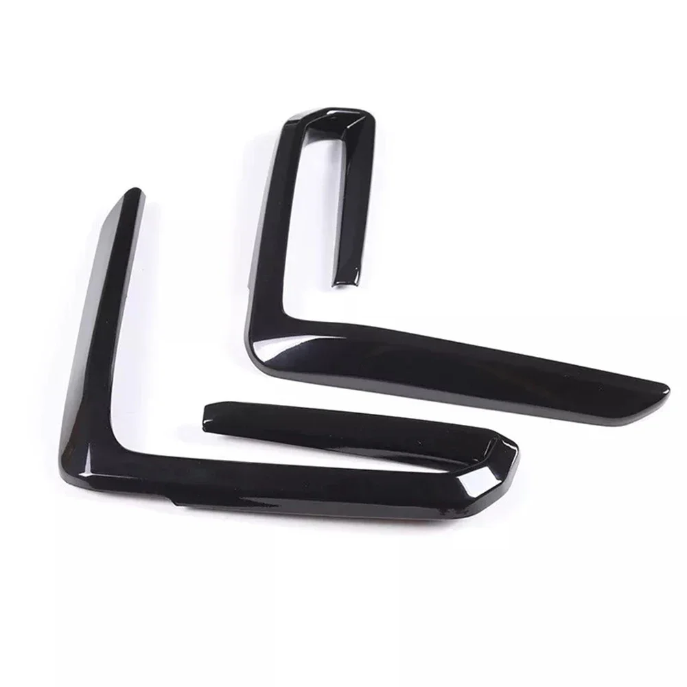 

2pcs Car Front Fog Lights Lamp Grille Cover For BMW For X5 G05 2019-2023 Glossy Black ABS Front Fog Light Lamp Cover Trim