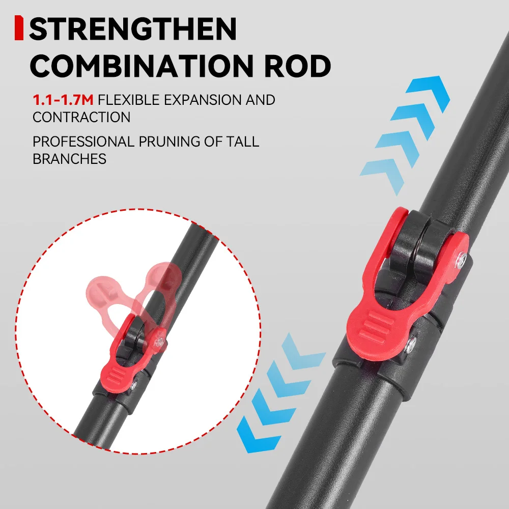 40000 دورة في الدقيقة تلسكوب القطب الكهربائي المنشار 6 بوصة قابل للتعديل مع الوصول تمديد البطارية المنشار حديقة أداة لبطارية 21 فولت 18 فولت #4
