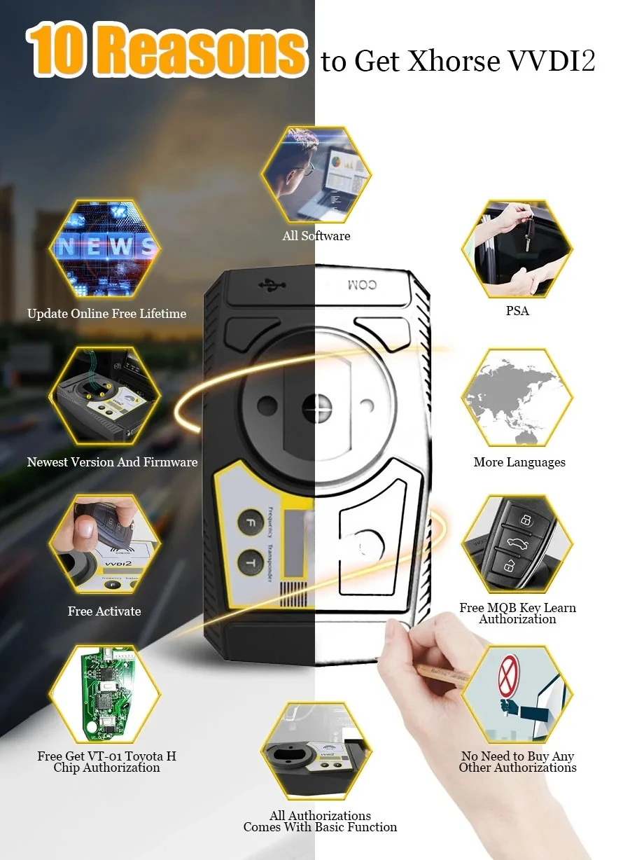 Applicable to 2025 hot sale V7.3.6 Xhorse VVDI2 Full Kit with All 13 Software including 48 + 96bit 48 + MQB +  FEM/BDC view 5