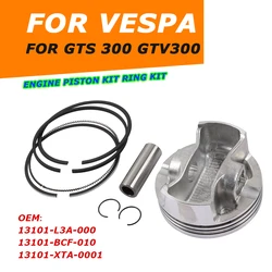 Piston With Ring Piston Assembly Kit Diameter For Vespa GTS300 GTV300 GTS 300 GTV 300 Motorcycle Accessories 13101-L3A-000 Parts