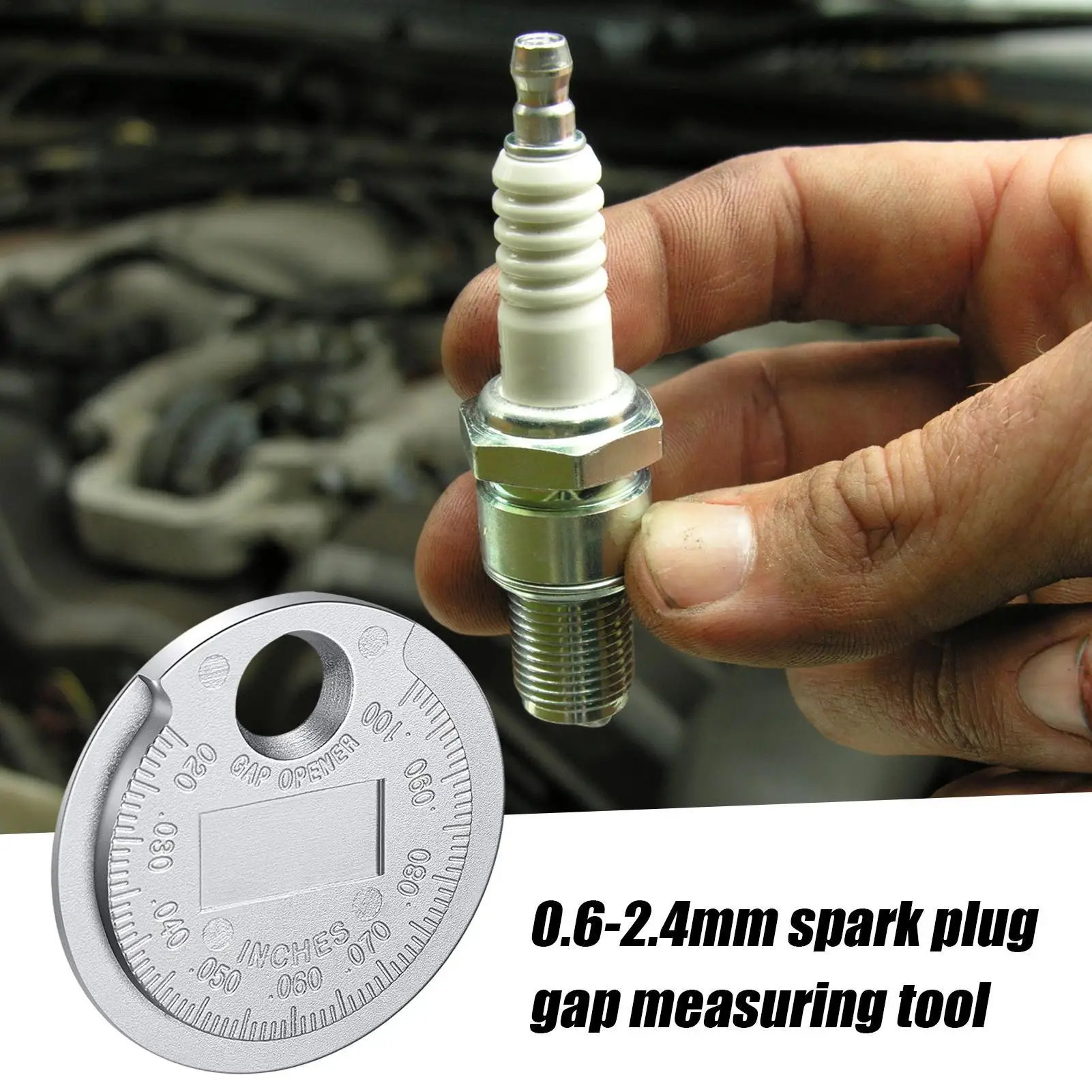 Spark Plug Gap Tool Measuring Wire Spark Plug Gap Gauge Tool Accurate Tester Car Accessories for Automotive Engine Lawn Mower