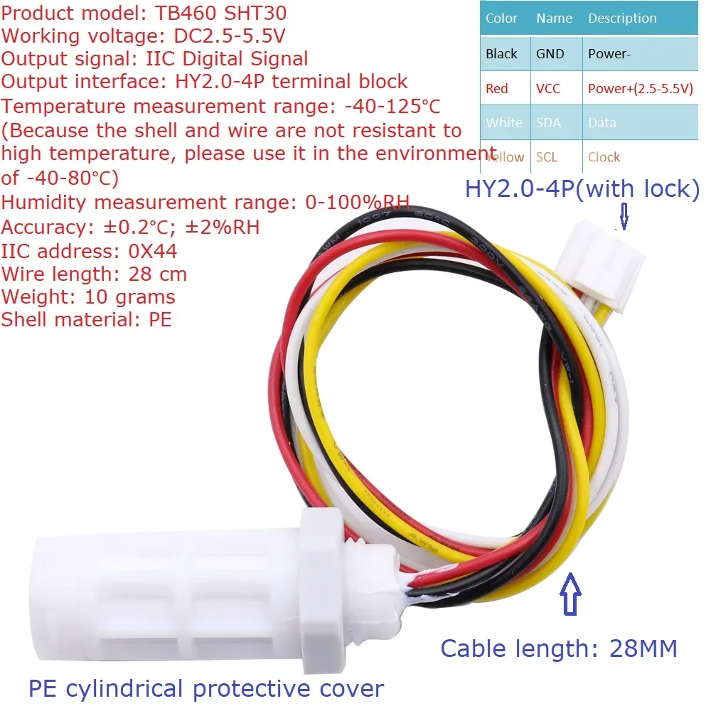 SHT30 SHT3X Sensor Remote acquisition Controller Digital Thermometer 16CH RS485 Temperature & Humidity Collector Module