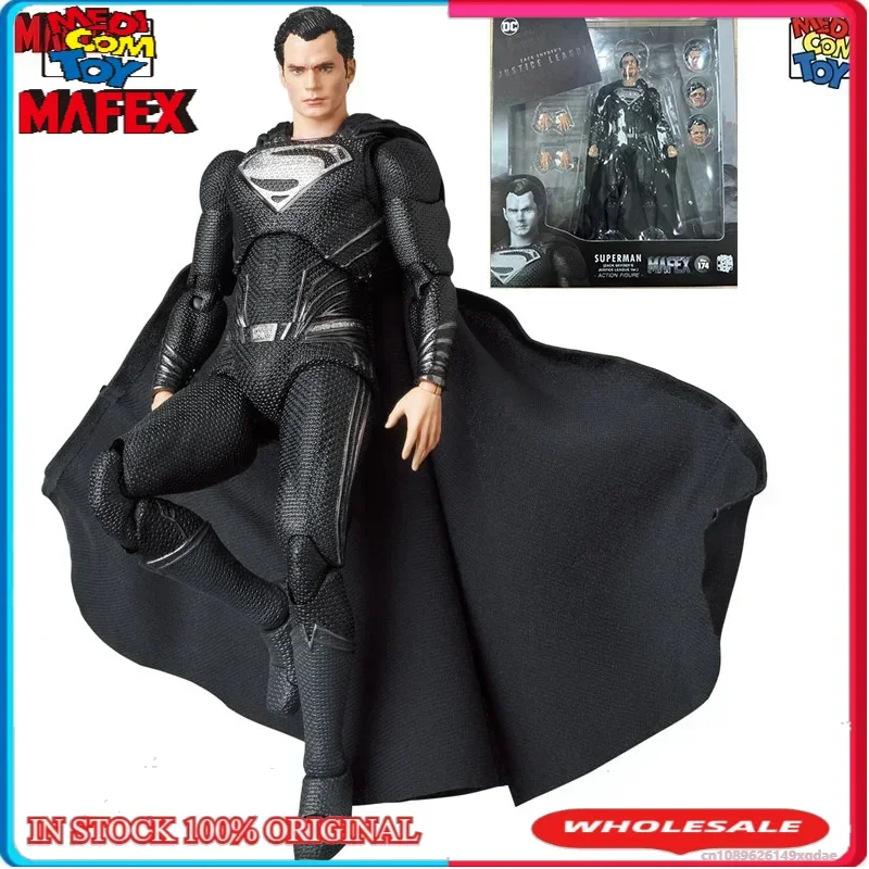 Wholesale Original Mafex 174 SUPERMAN ZACK SNYDER'S JUSTICE LEAGUE Ver In Stock Anime Collection Figures Model Toys