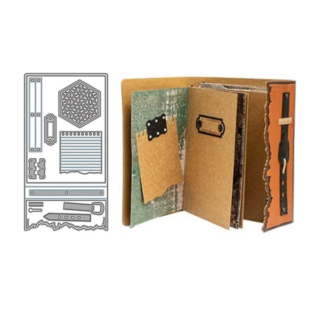 Metalowe wykrojniki do dekoracji scrapbookingu, księga luźnych liści, ręcznie robiony szablon, tworzenie kartek DIY, model Craft prezenty dla dzieci