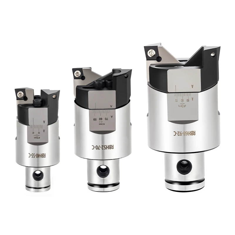 Imagem -02 - Áspero Boring Cabeça Áspero Chato Cabeça Boring Handle Cnc Porta-ferramentas Rbh Double-edged Bt30 Bt40 Sk40 Ajustável