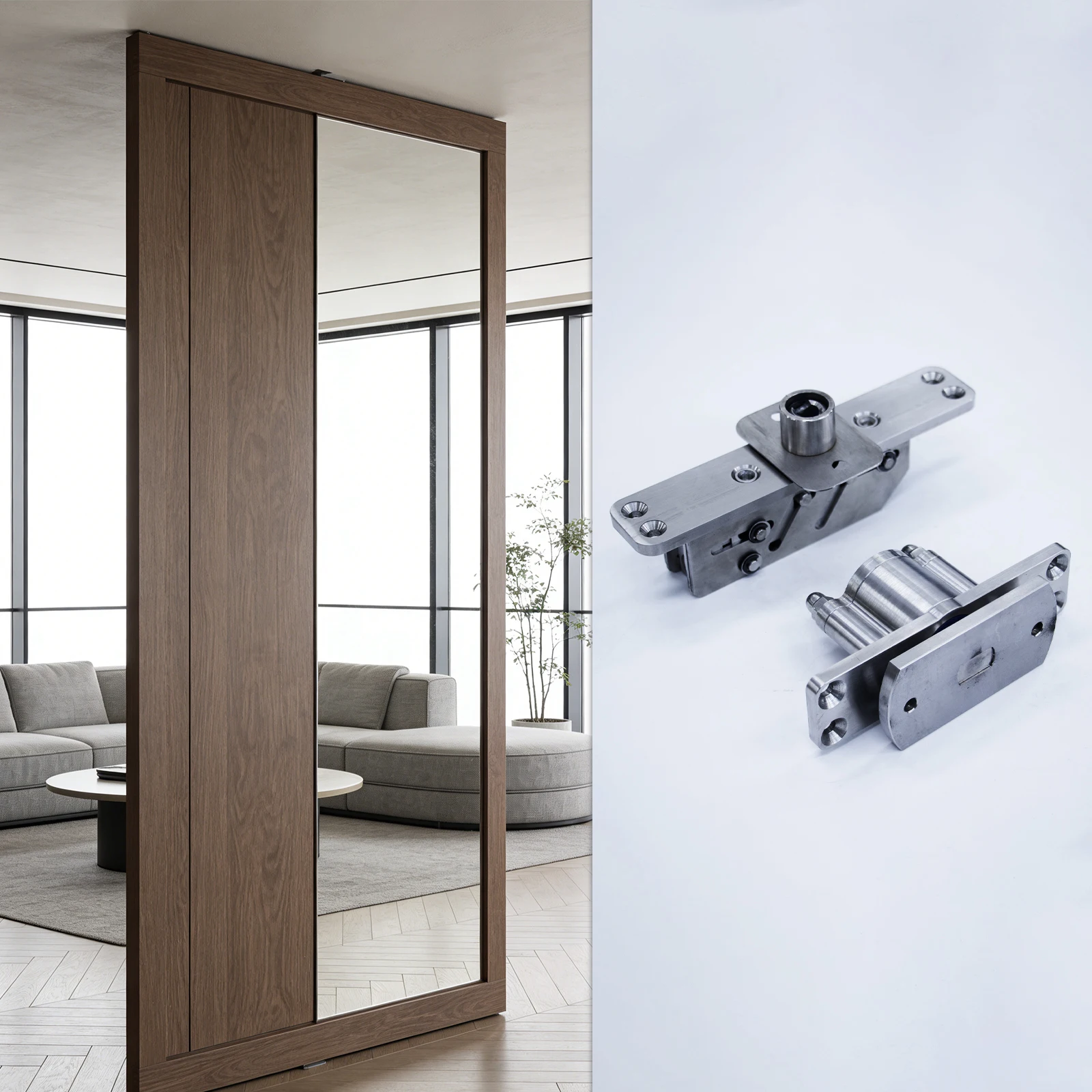 

Stainless Steel 500kg Heavy Duty Pivot Door Hinge Door Closer Conceal Floor Spring Pivot Hinge for Frame Glass Wooden Door