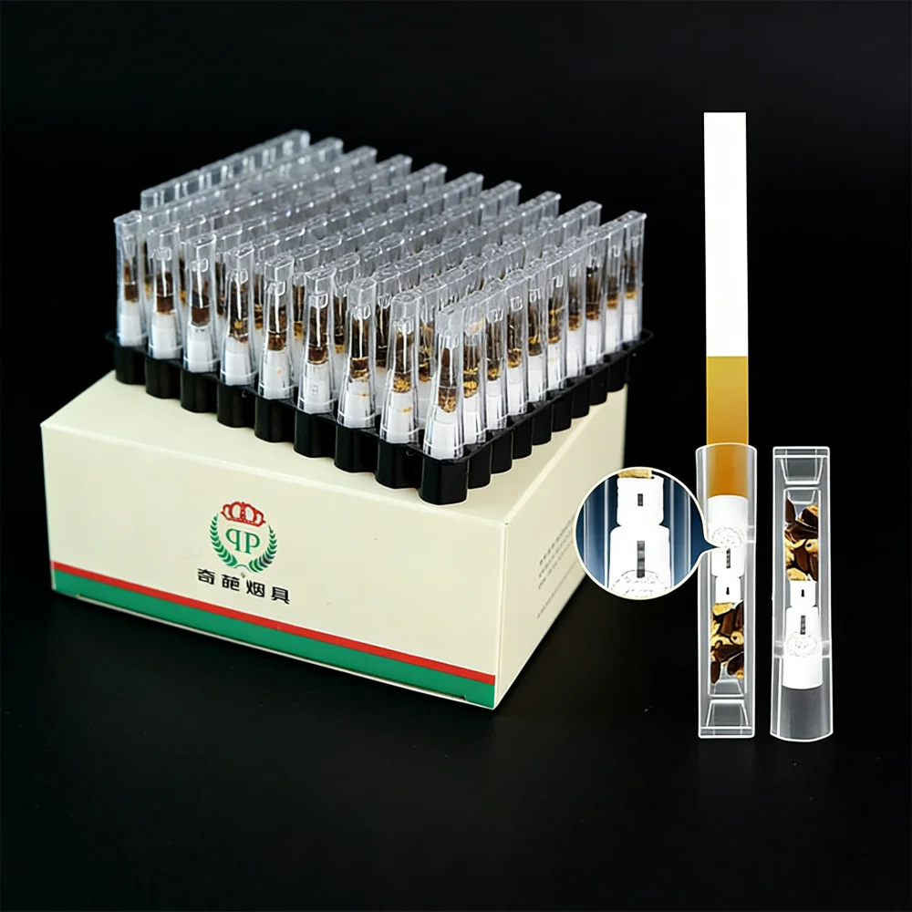 100 unids/caja de cigarrillos desechables, filtro de Osmanthus de semillas de Cassia, puntas bucales personales abandonadas, soporte de limpieza de tabaco