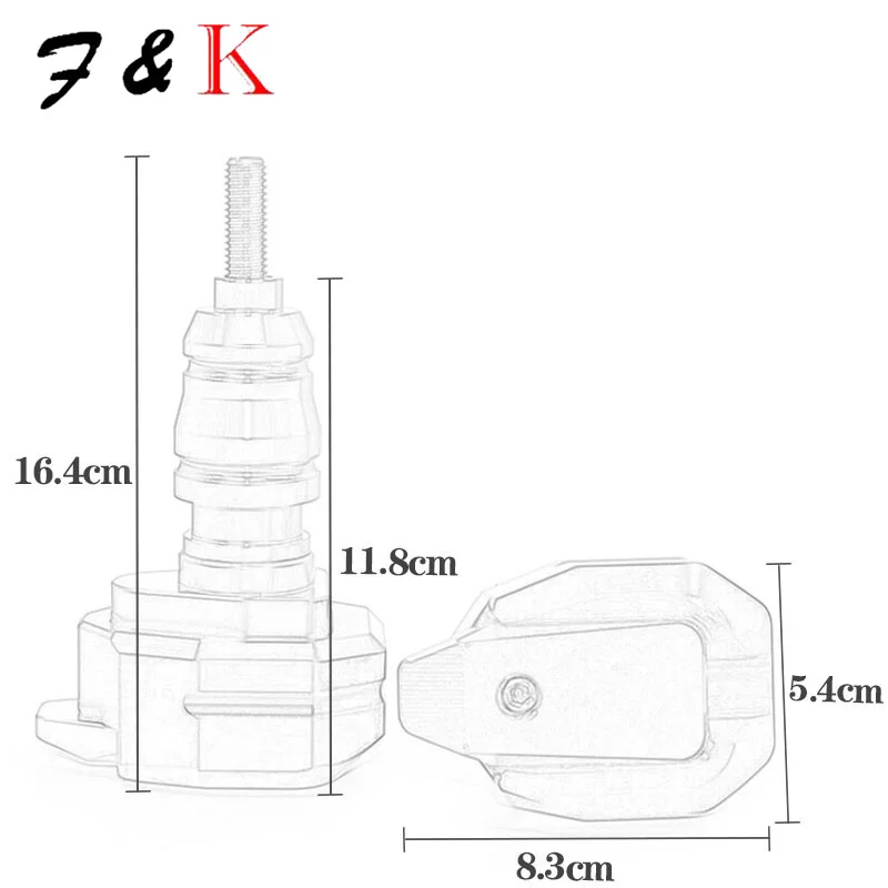 Per YAMAHA YZF-R3 YZFR3 YZF R3 protezione anticaduta per moto protezione carenatura cursore protezione Anti Crash Pad