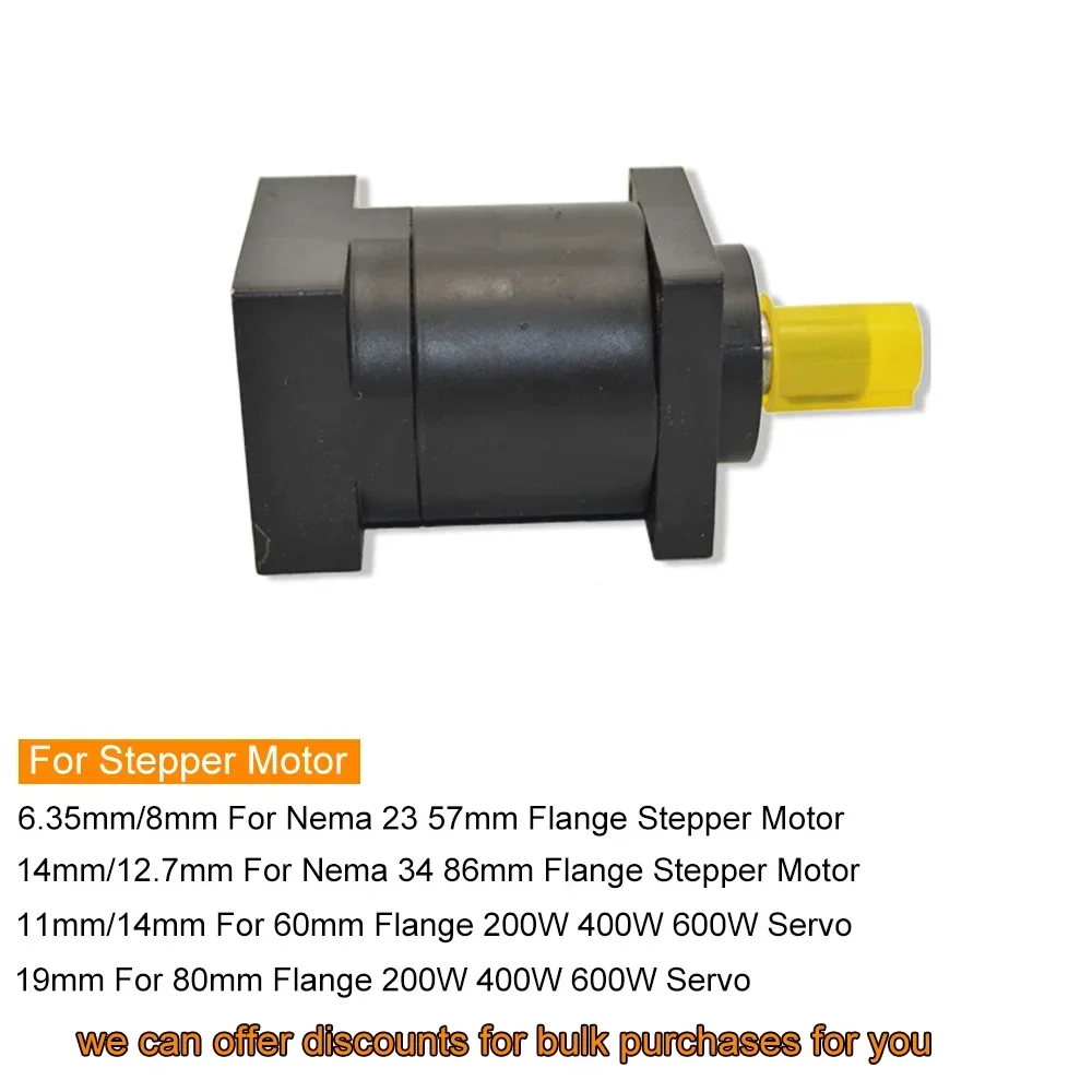 YUNDUAN Planetary Gearbox Step-down 57/86mm Motor Gearbox Reducer Nema23 Nema34 Stepper 200/400/600/750W/1KW Servo