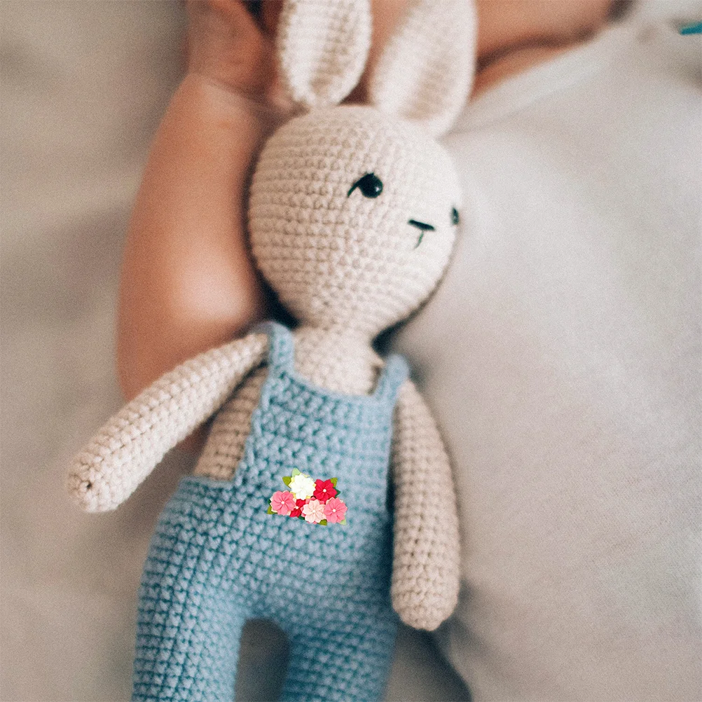 40 個のフェルト布片高級正方形 DIY クラフト作成材料子供用快適な色褪せない縫製用品